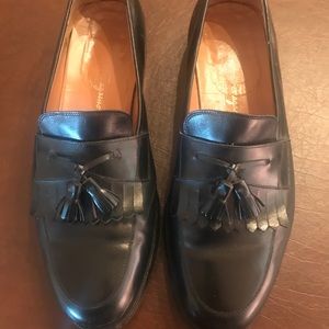 Salvatore Ferragamo Loafer Black Leather Kilti